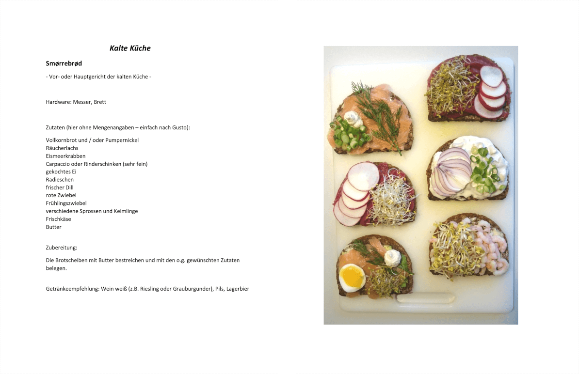 Buchseite Vorschau: Smørrebrød